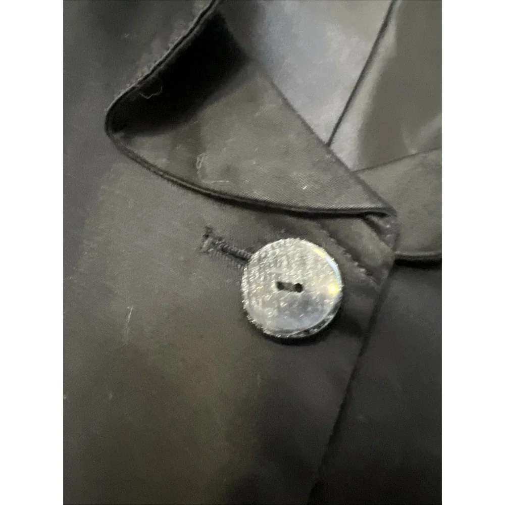 Sandro Sportswear Jacket Button‎ Front 3/4 Sleeve Collared Black Size Medium